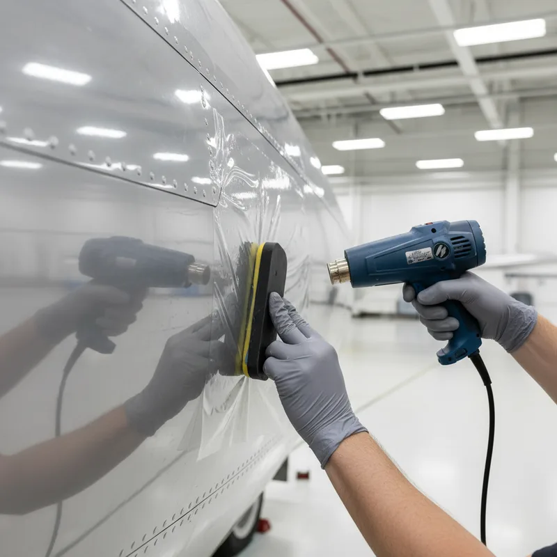 Le covering avion : matériaux, techniques de pose et réglementation pour aéronefs